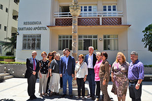 Rueda y Miranda recorrieron las instalaciones de la entidad.