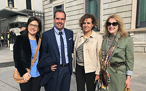 De izda. a dcha., Ana Vázquez, José Antonio Alejandro González, Dolors Montserrat y Carmen Sofía Diago.