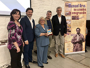 Miranda y López Dobarro, en la inauguración de la muestra.