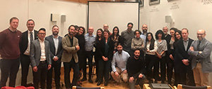 Integrantes de la Asociación de Científicos Españoles en Suecia se reunieron en la Embajada de España.
