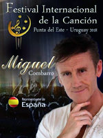 Cartel promocional de Miguel Martínez en Uruguay.