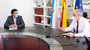 INTERNA 12,00 h.- O vicepresidente segundo e conselleiro de Economía, Empresa e Innovación, Francisco Conde, reunirase co secretario xeral da Emigración, Antonio Rodríguez Miranda.
foto xoán crespo
15/02/2021